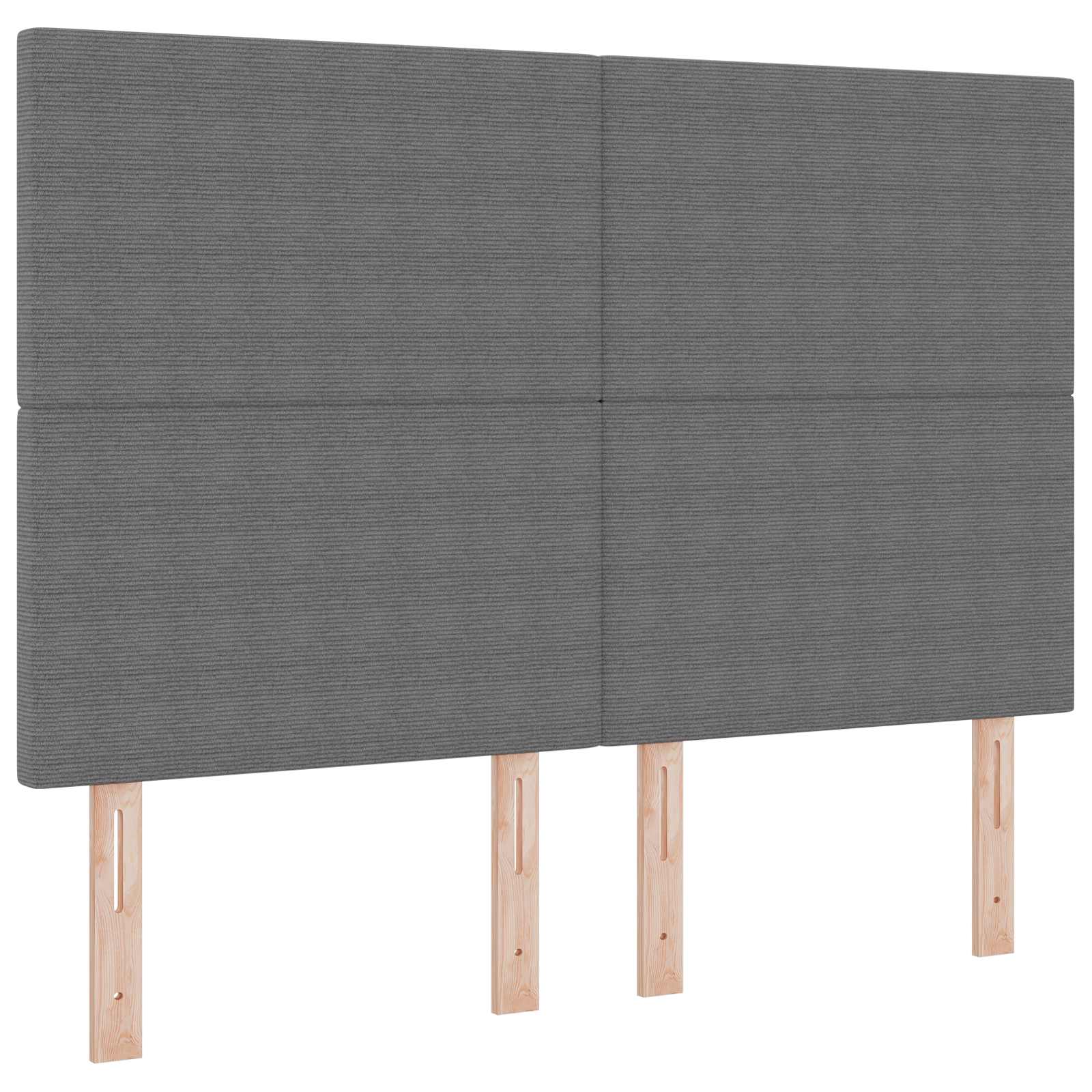 LED glava kreveta Svijetlo siva 144 cm Kordura tekstil