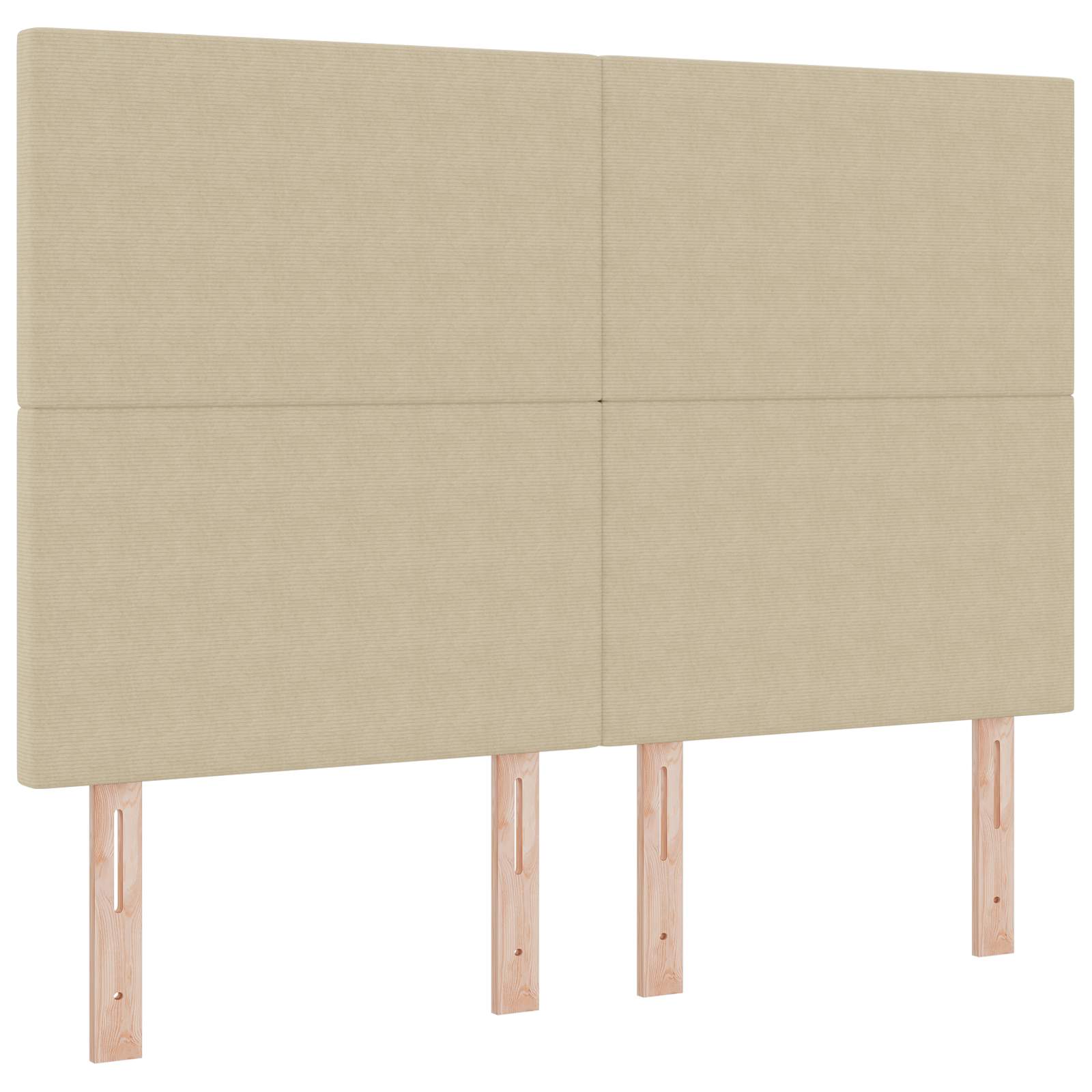 LED glava kreveta Siva zelena 144 cm Kordura tekstil