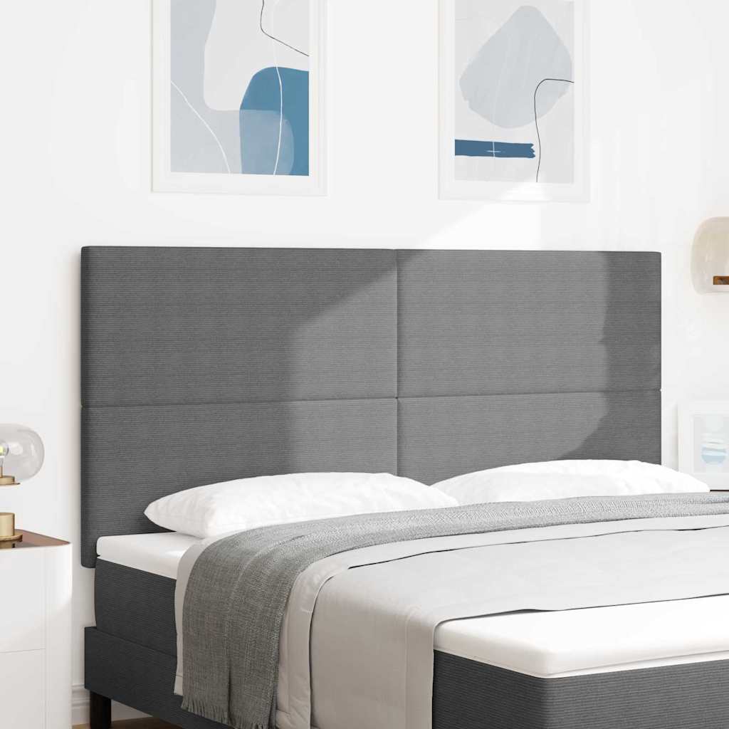 LED glava kreveta Svijetlo siva 180 cm Kordura tekstil