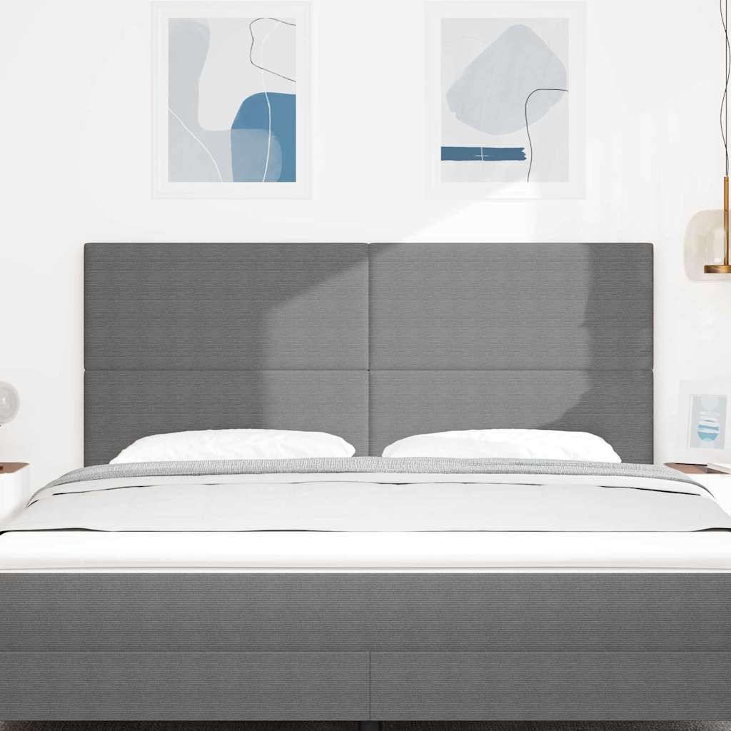 LED glava kreveta Svijetlo siva 180 cm Kordura tekstil