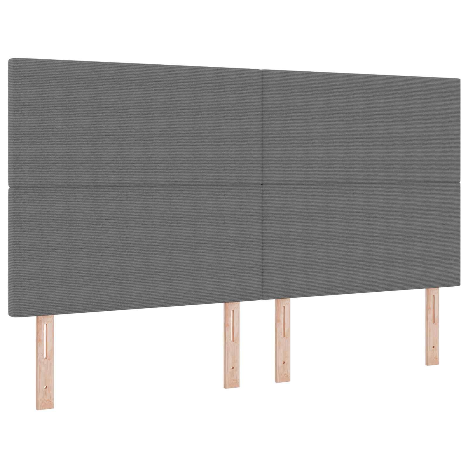 LED glava kreveta Svijetlo siva 180 cm Kordura tekstil