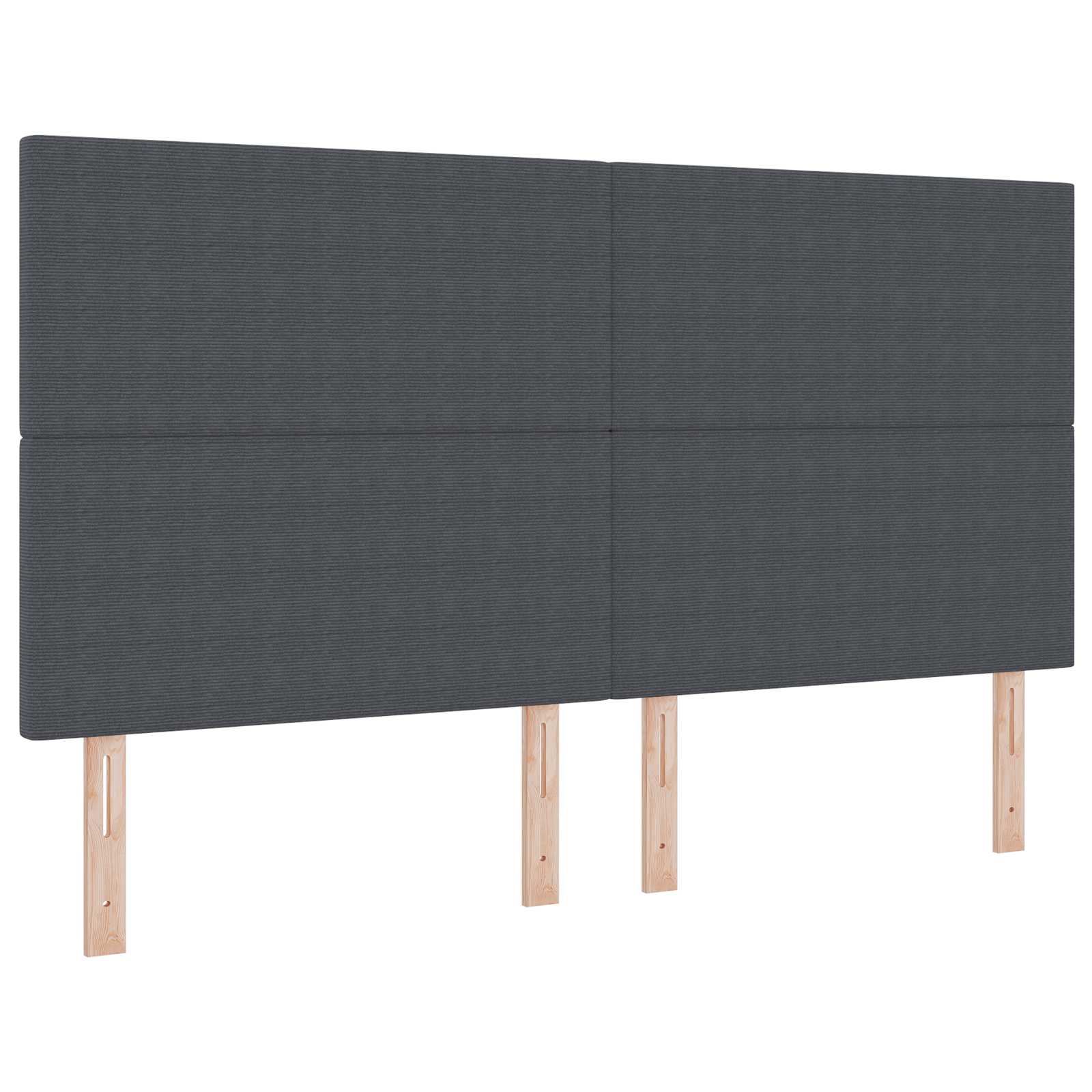 LED glava kreveta Tamno siva 180 cm Kordura tekstil