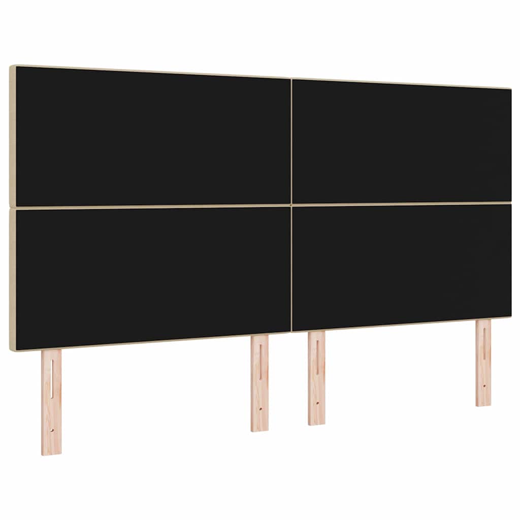 LED glava kreveta Siva zelena 180 cm Kordura tekstil