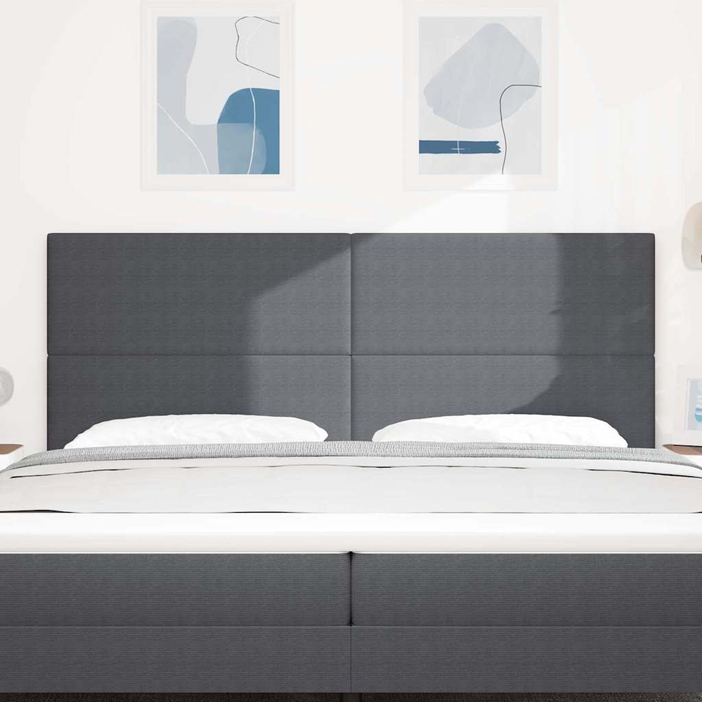 LED glava kreveta Tamno siva 200 cm Kordura tekstil
