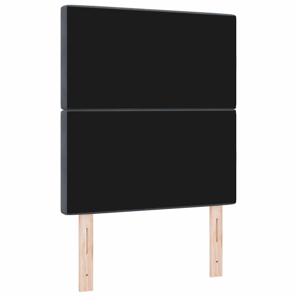 LED glava kreveta s LED trakama Tamno siva 80 cm Baršun