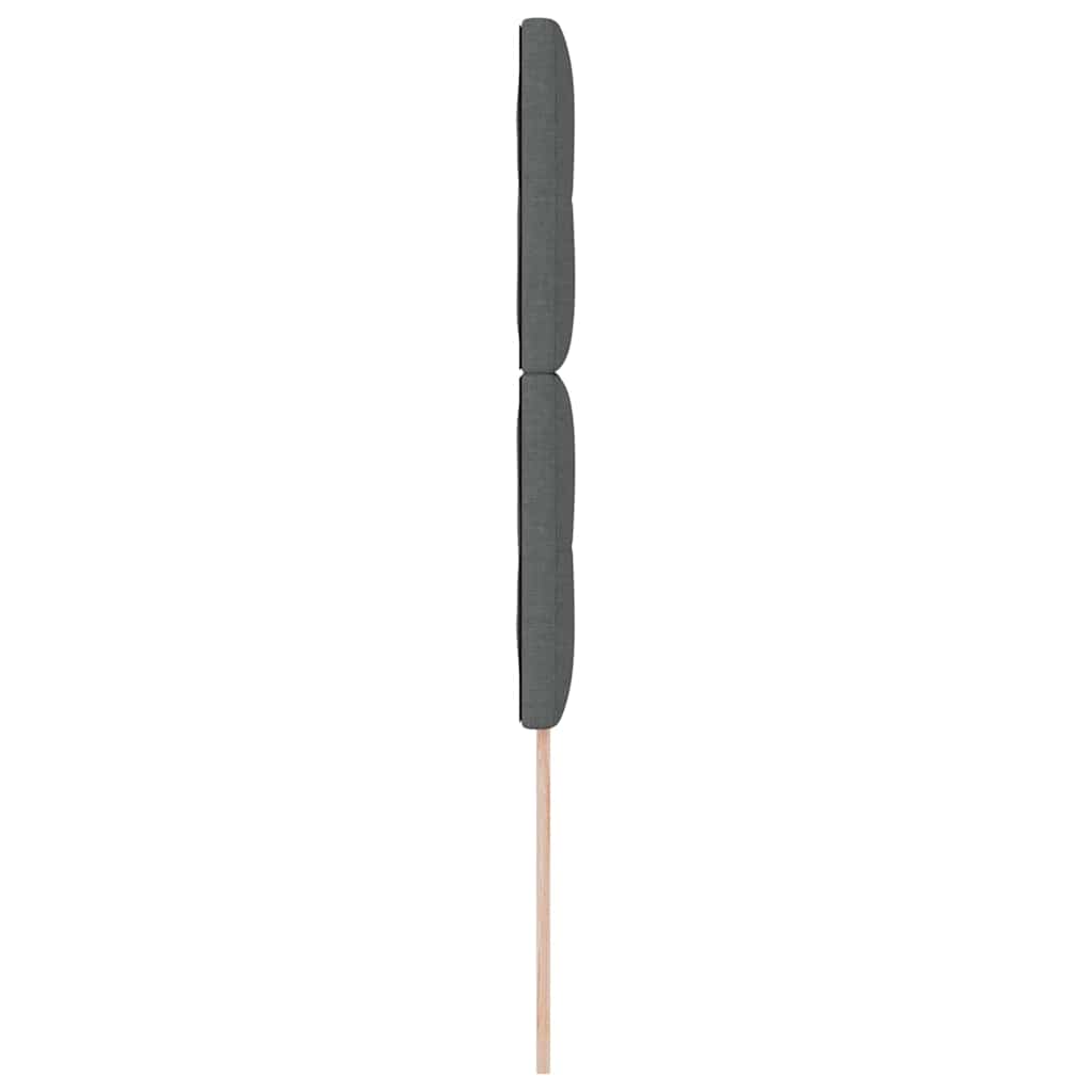 LED glava kreveta s LED trakama Tamno siva 80 cm tkanina