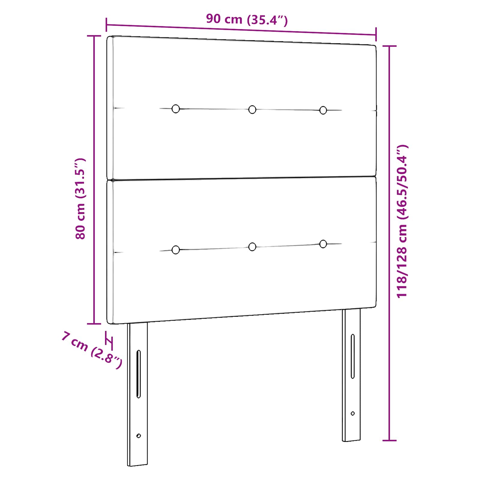 LED glava kreveta s LED trakama Svijetlo siva 90 cm Baršun