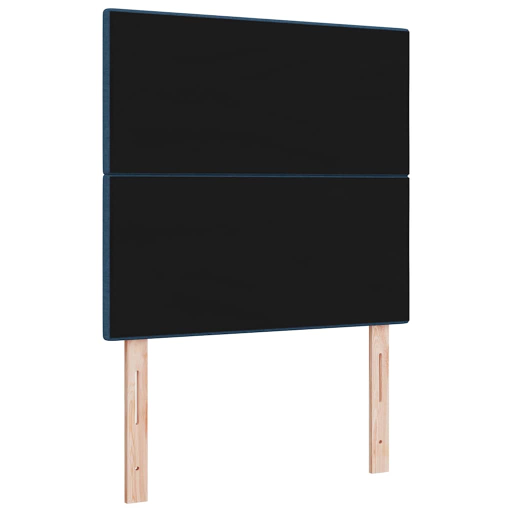 LED glava kreveta s LED trakama Plava 100 cm tkanina