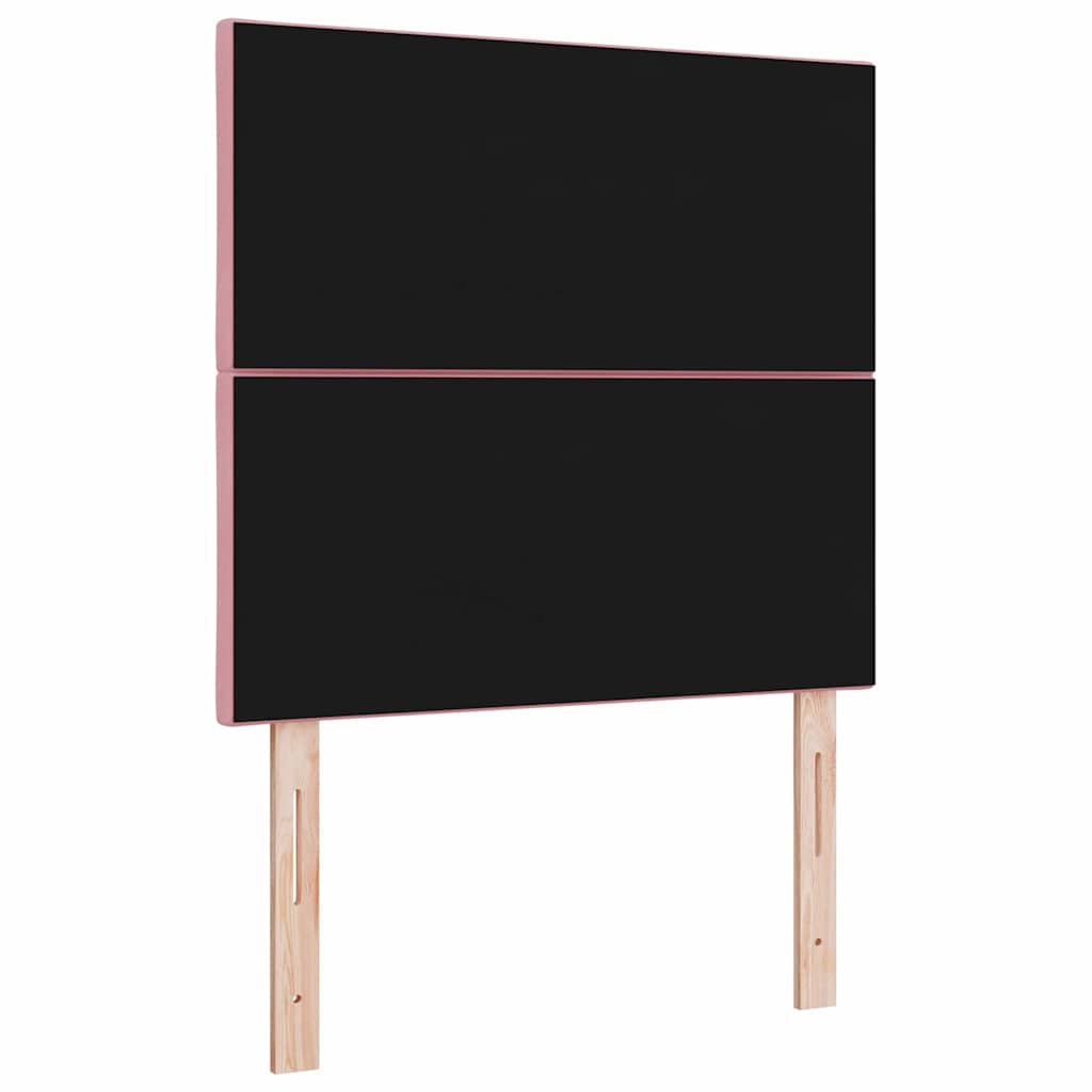 LED glava kreveta Ružičasta 90 cm Baršun