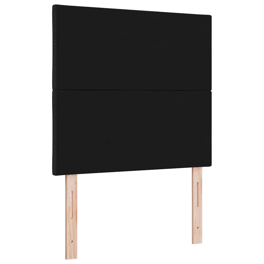 LED glava kreveta Crna 100 cm tkanina