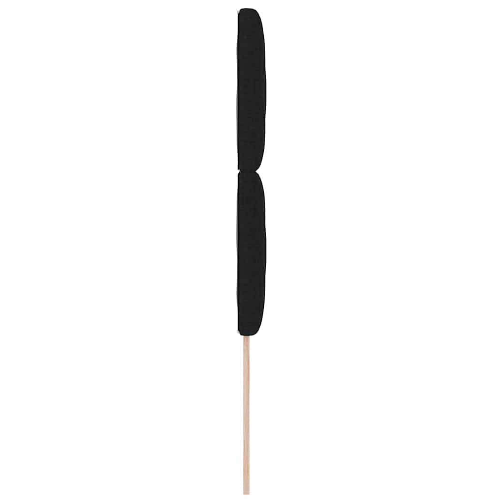 LED glava kreveta Crna 100 cm tkanina