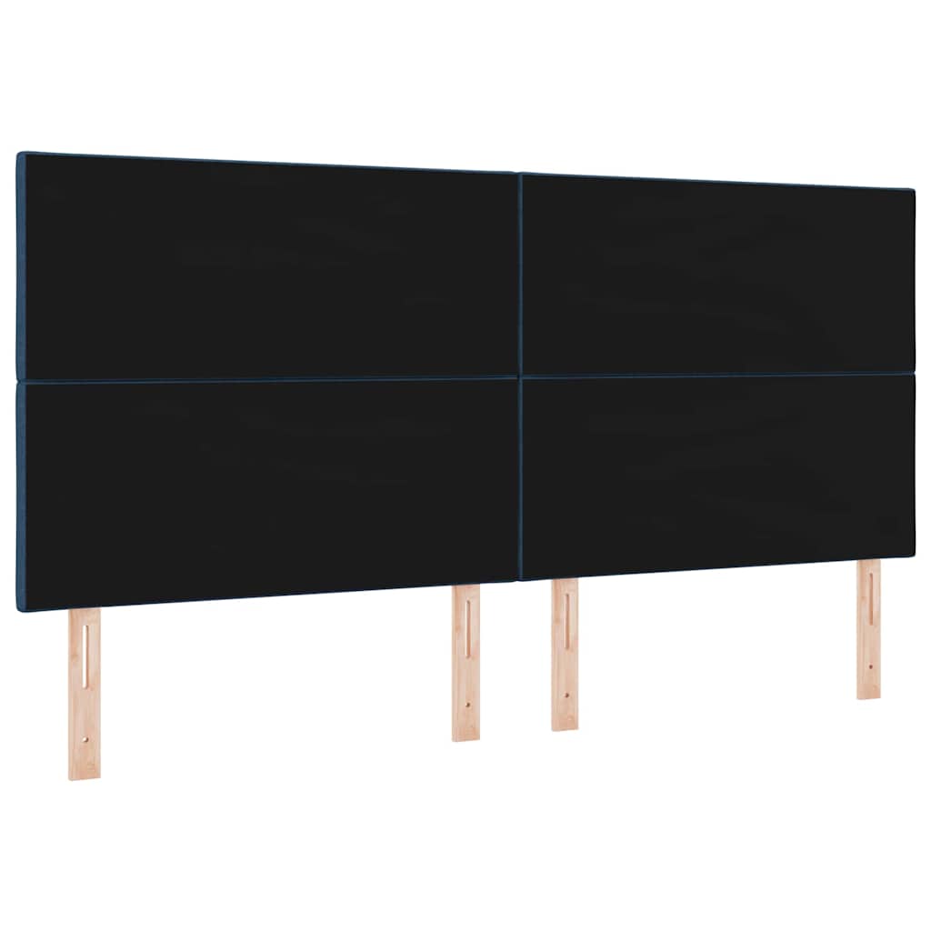 LED glava kreveta Plava 200 cm tkanina