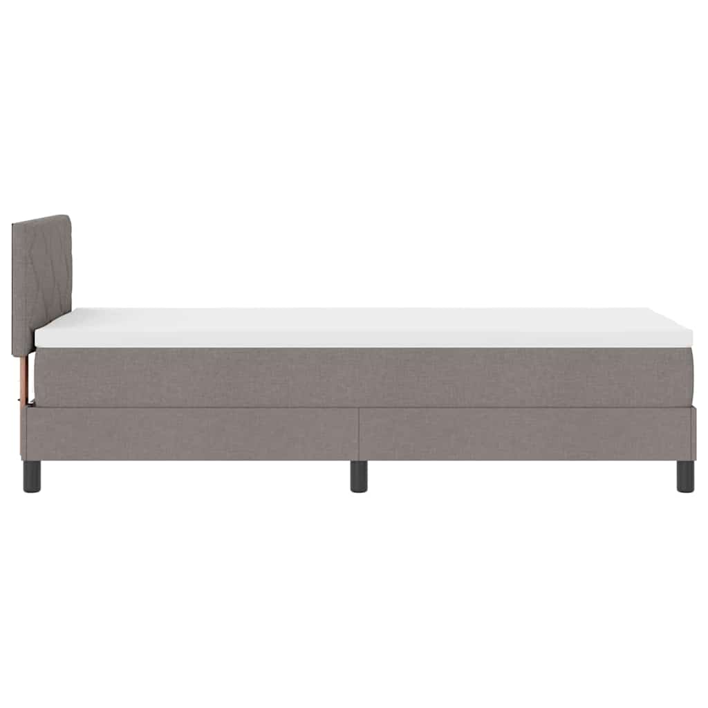 Krevet s opruga kutije Sivo-smeđa 80 x 200 cm tkanina