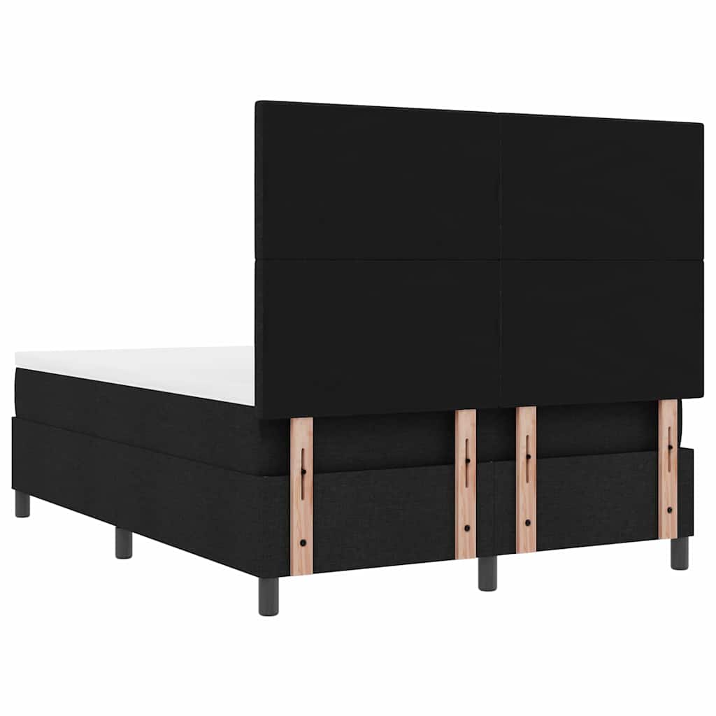 Krevet s opruga kutije s madracem Crna 160 x 200 cm tkanina