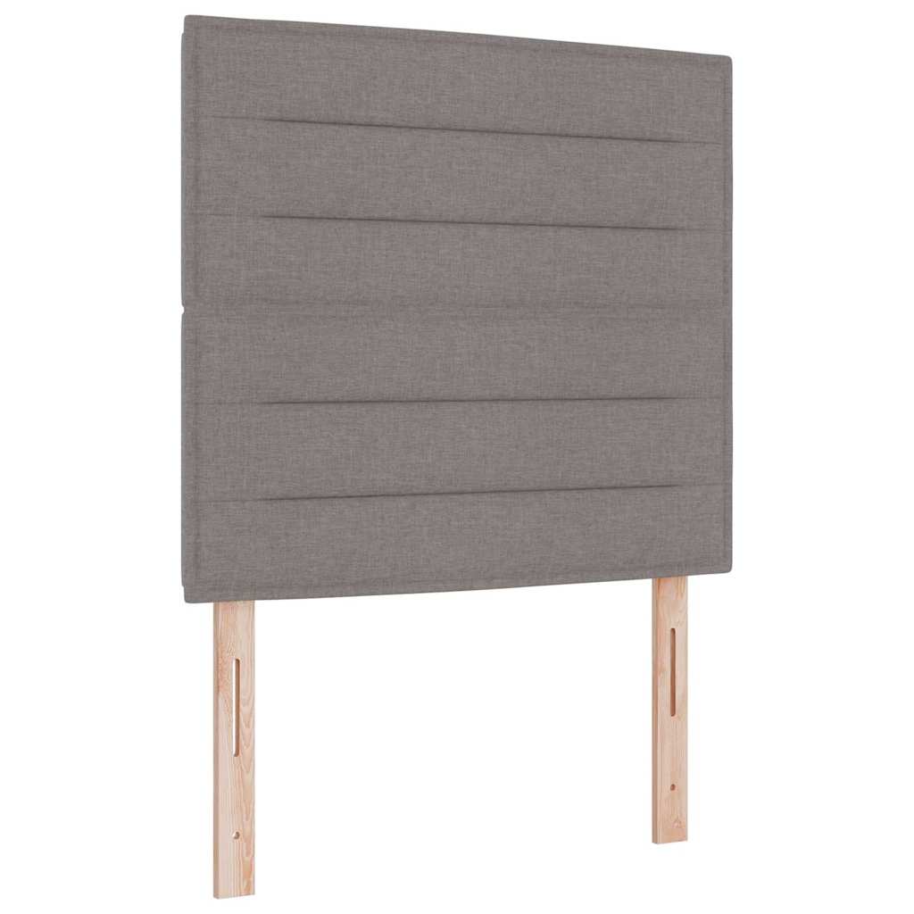 Krevet s opruga kutije Sivo-smeđa 90 x 200 cm tkanina