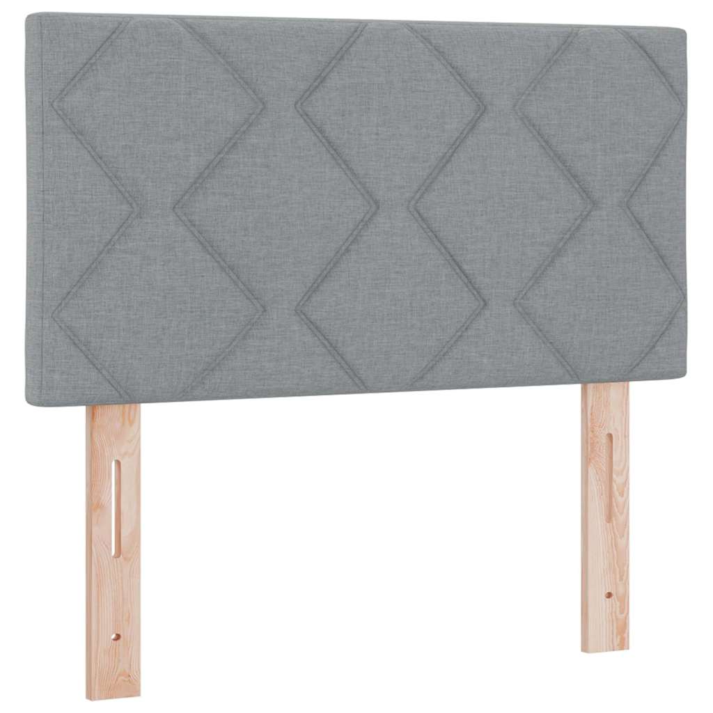 Krevet s opruga kutije Svjetlosiva 80 x 200 cm tkanina