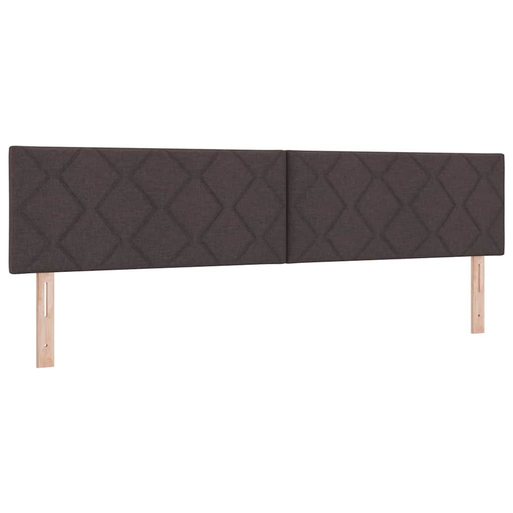 Krevet s opruga kutije Tamno smeđa 200 x 200 cm tkanina