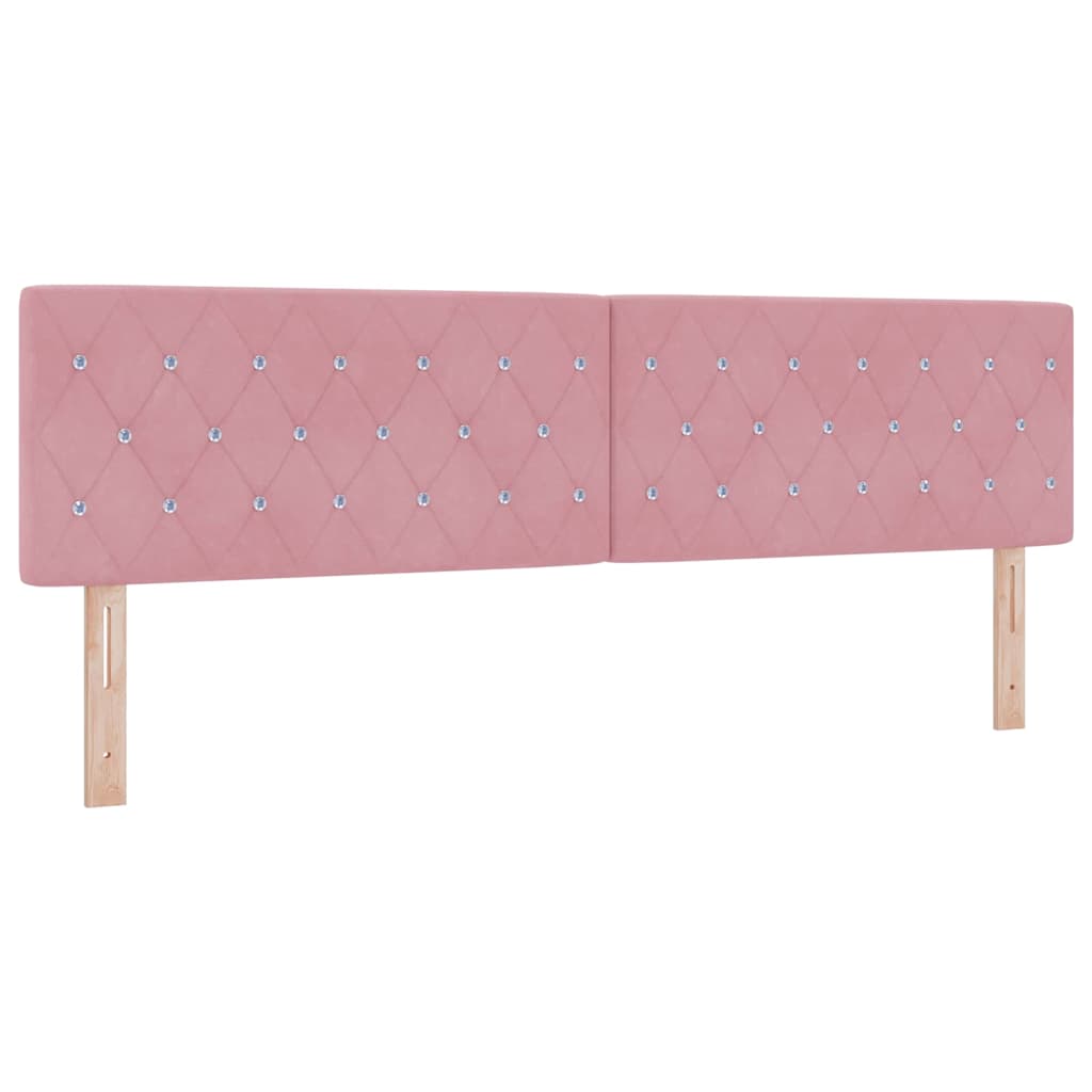 Krevet s opruga kutije Ružičasta 180 x 200 cm Baršun