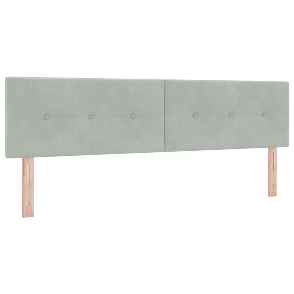 Krevet s opruga kutije Svjetlosiva 180 x 200 cm Baršun
