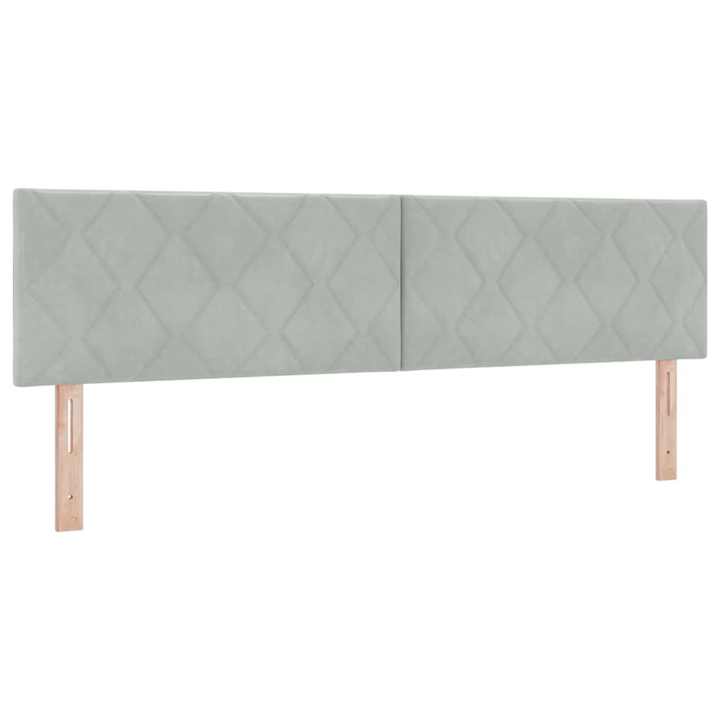 Krevet s opruga kutije Svjetlosiva 180 x 200 cm Baršun