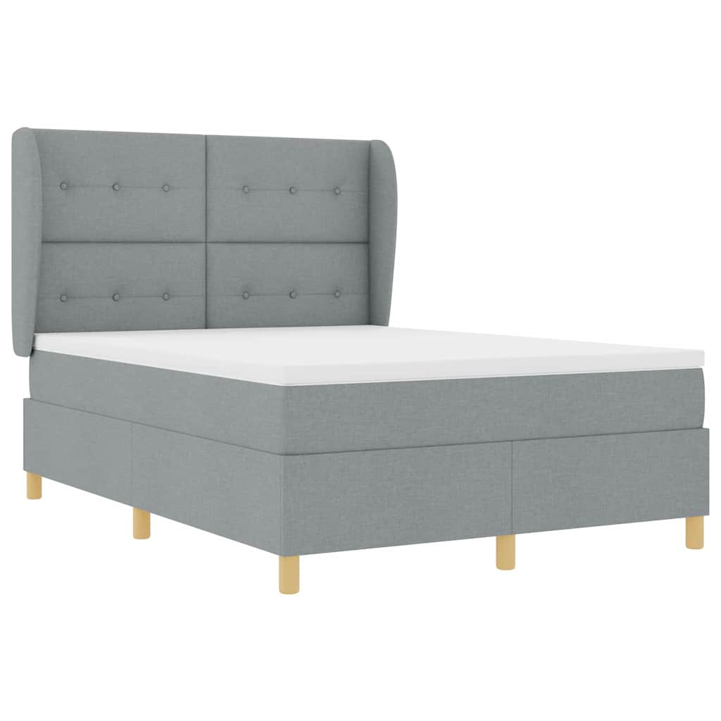 Podna opruga s madracem Tamno siva 90x190 cm Svjetlosiva