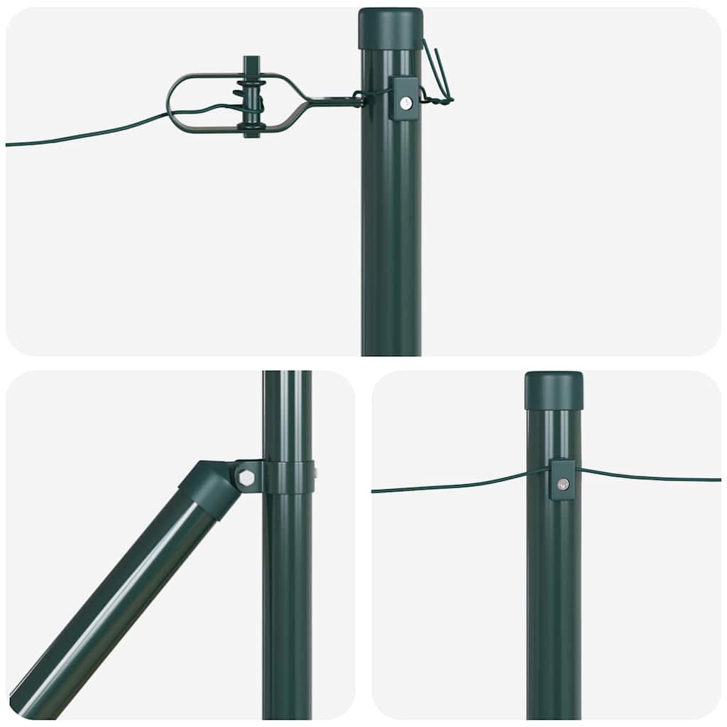 Stup za ogradu 26 pcs Siva 3,2 x 3,2 x 145 cm