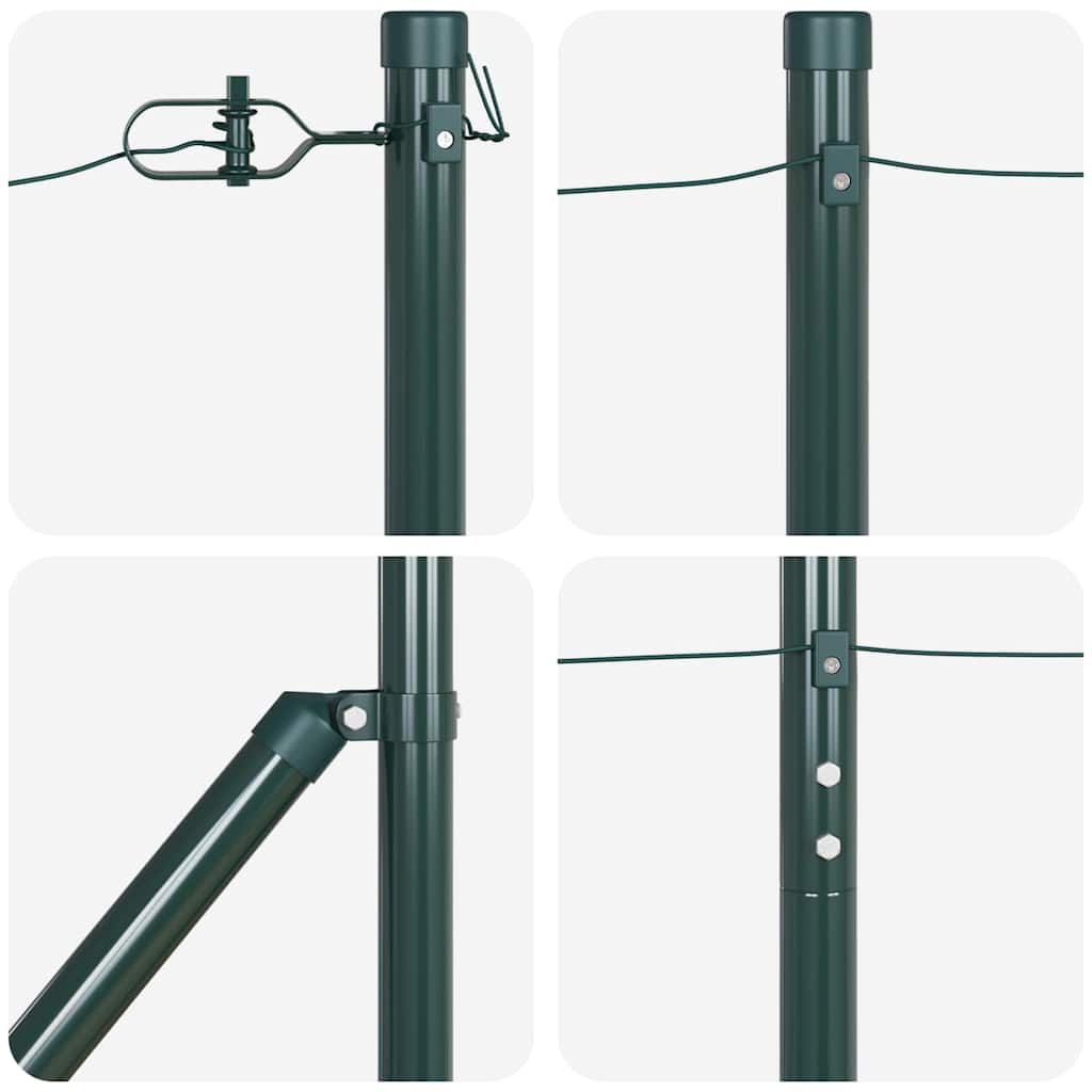 Stup za ogradu 26 pcs Siva 3,2 x 3,2 x 140 cm