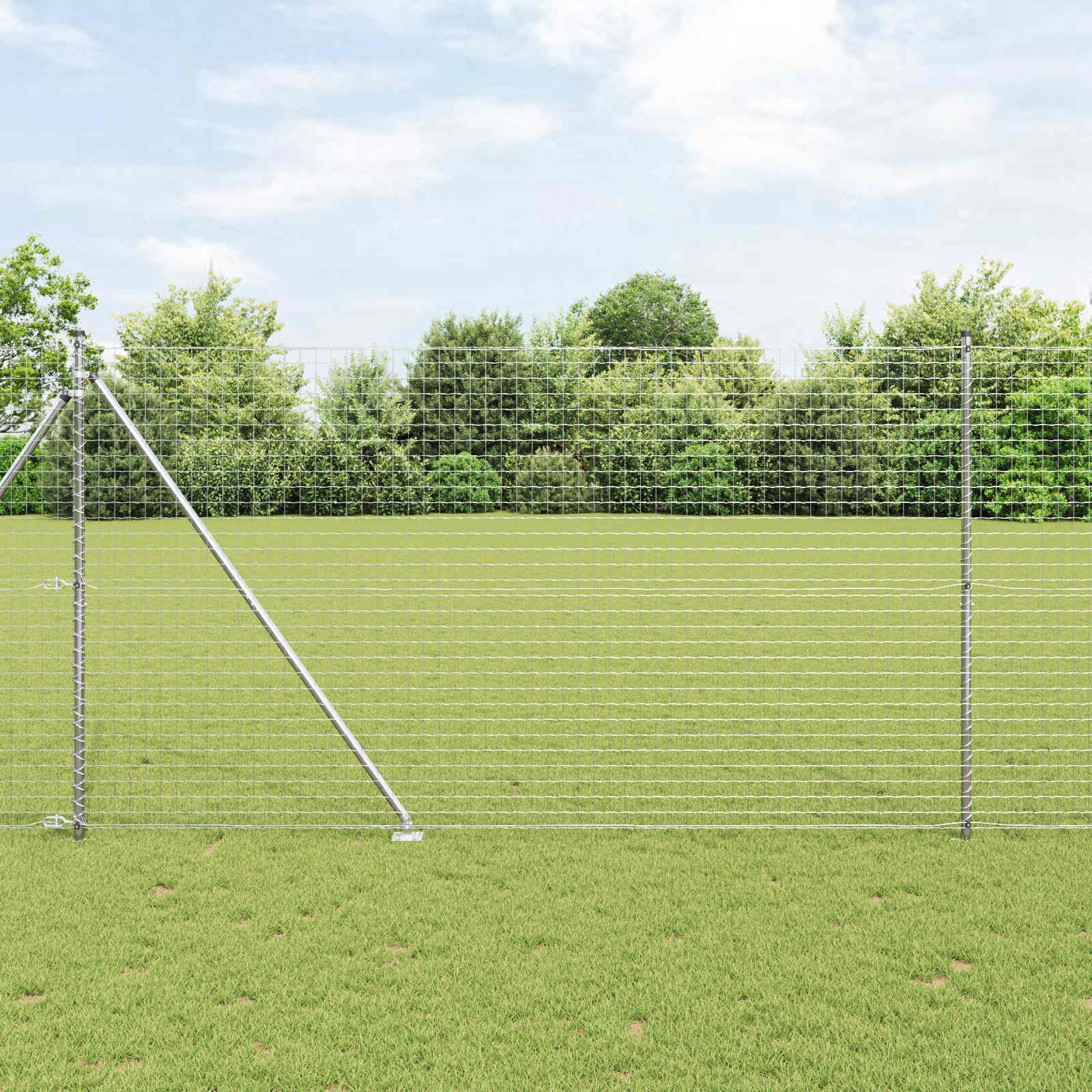 Stup za ogradu 26 pcs Siva 3,2 x 3,2 x 225 cm