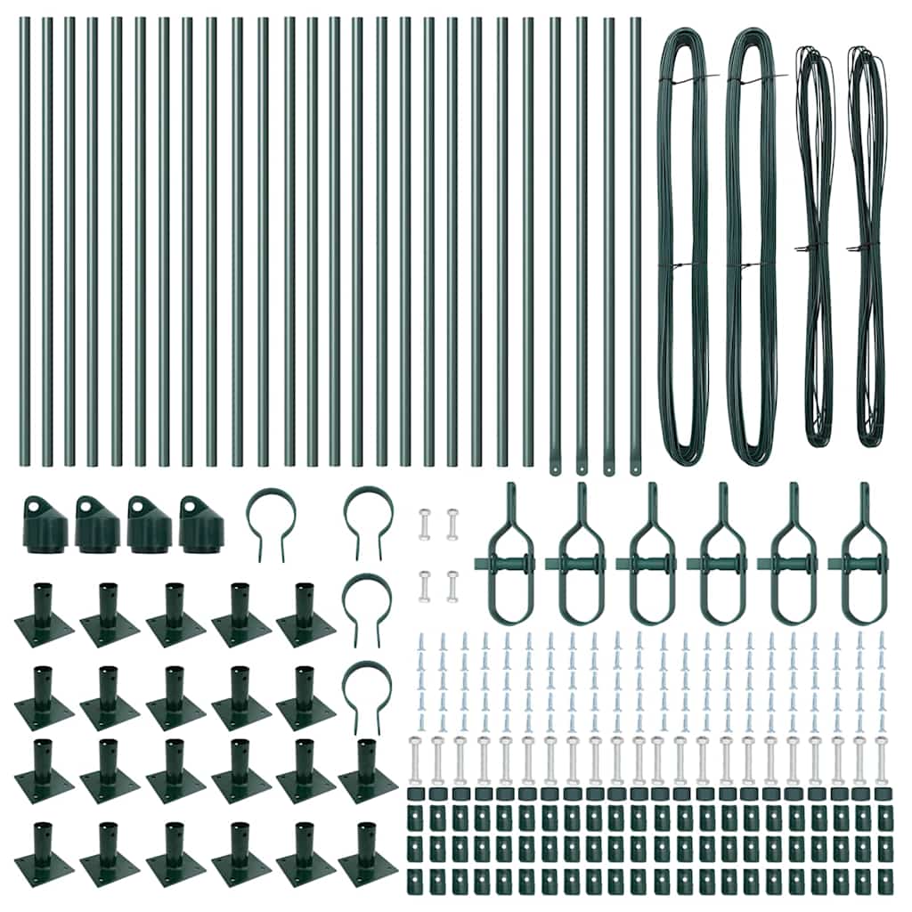 Stup za ogradu 26 pcs Siva 3,2 x 3,2 x 70 cm