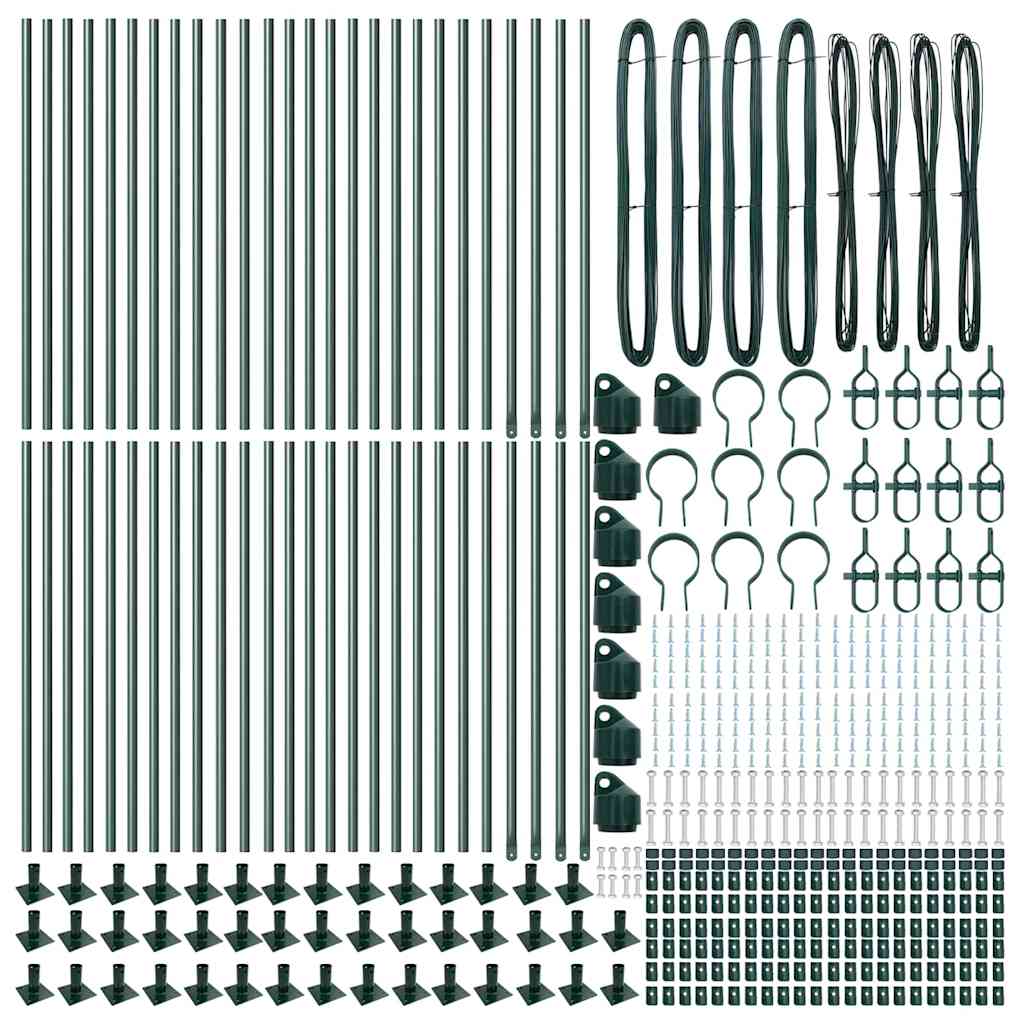 Stup za ogradu 52 pcs Siva 3,2 x 3,2 x 70 cm