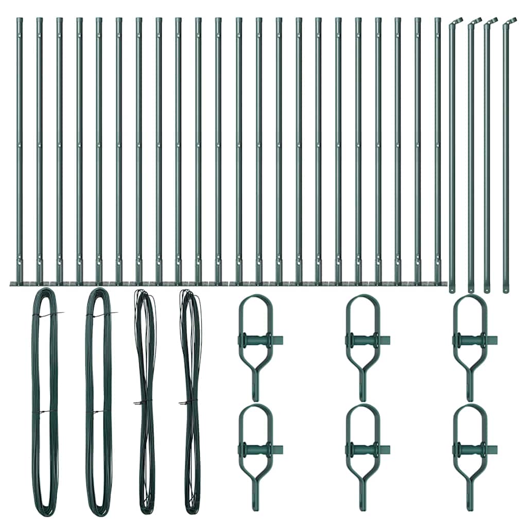 Stup za ogradu 26 pcs Siva 3,2 x 3,2 x 90 cm