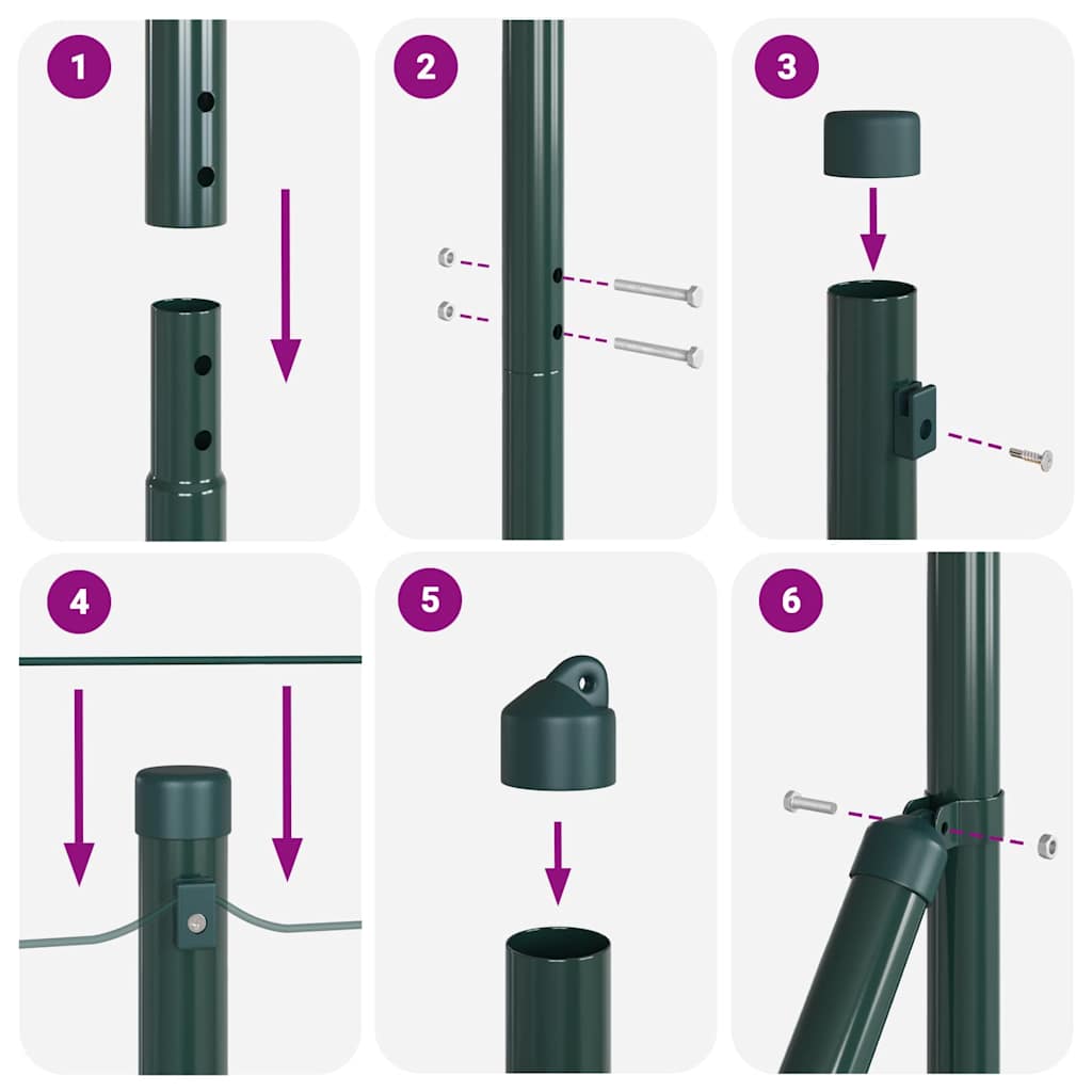 Stup za ogradu 52 pcs Siva 3,2 x 3,2 x 150 cm