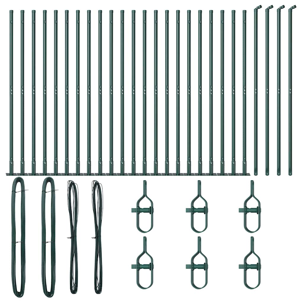 Stup za ogradu 26 pcs Siva 3,2 x 3,2 x 170 cm