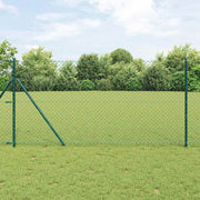 Stup za ogradu Zelena 10 x 1 m (mreža 40 x 40 mm) Čelik i PVC