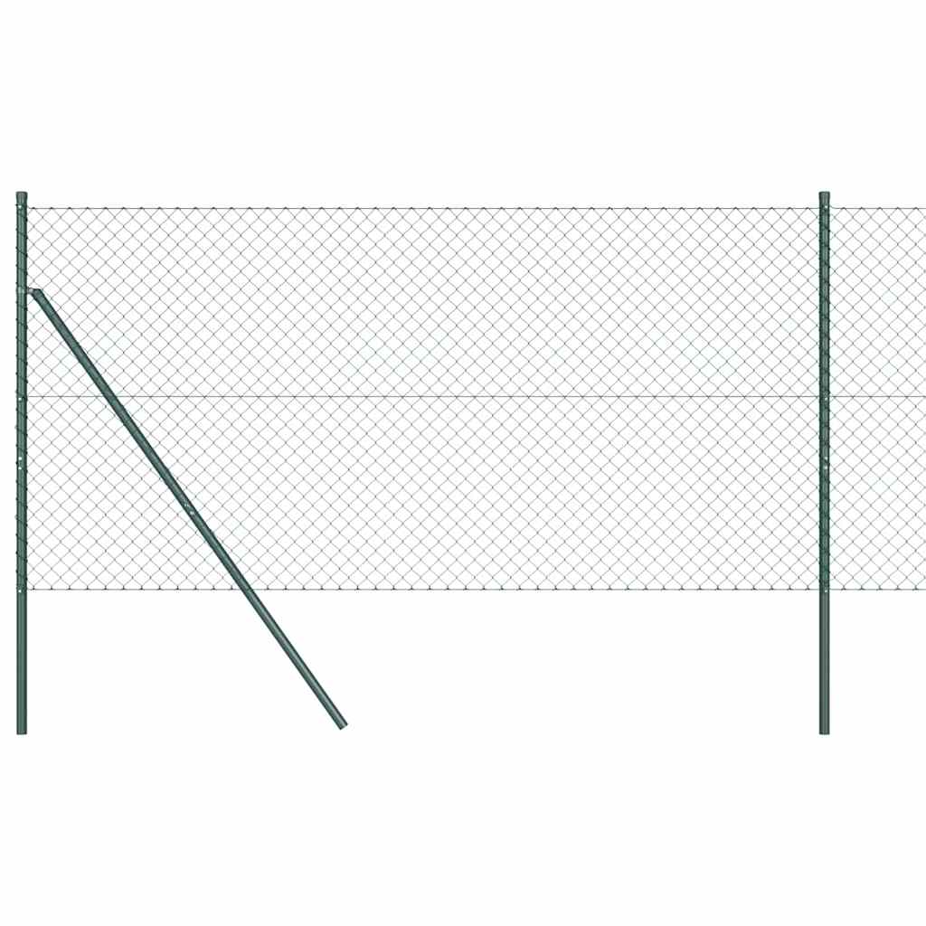 Stup za ogradu Zelena 10 x 1,4 m (40 x 40 mm mreža) Čelik i PVC