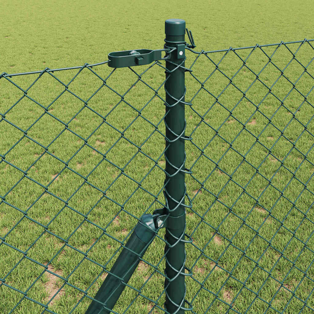 Stup za ogradu Zelena 10 x 1,5 m (40 x 40 mm mreža) Čelik i PVC