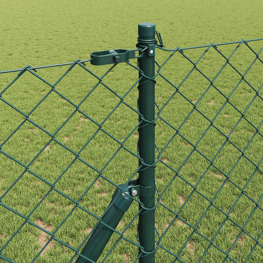 Stup za ogradu Zelena 10 x 1 m (60 x 60 mm mreža) Čelik i PVC