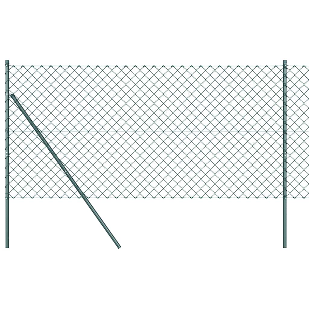 Stup za ogradu Zelena 10 x 1 m (60 x 60 mm mreža) Čelik i PVC