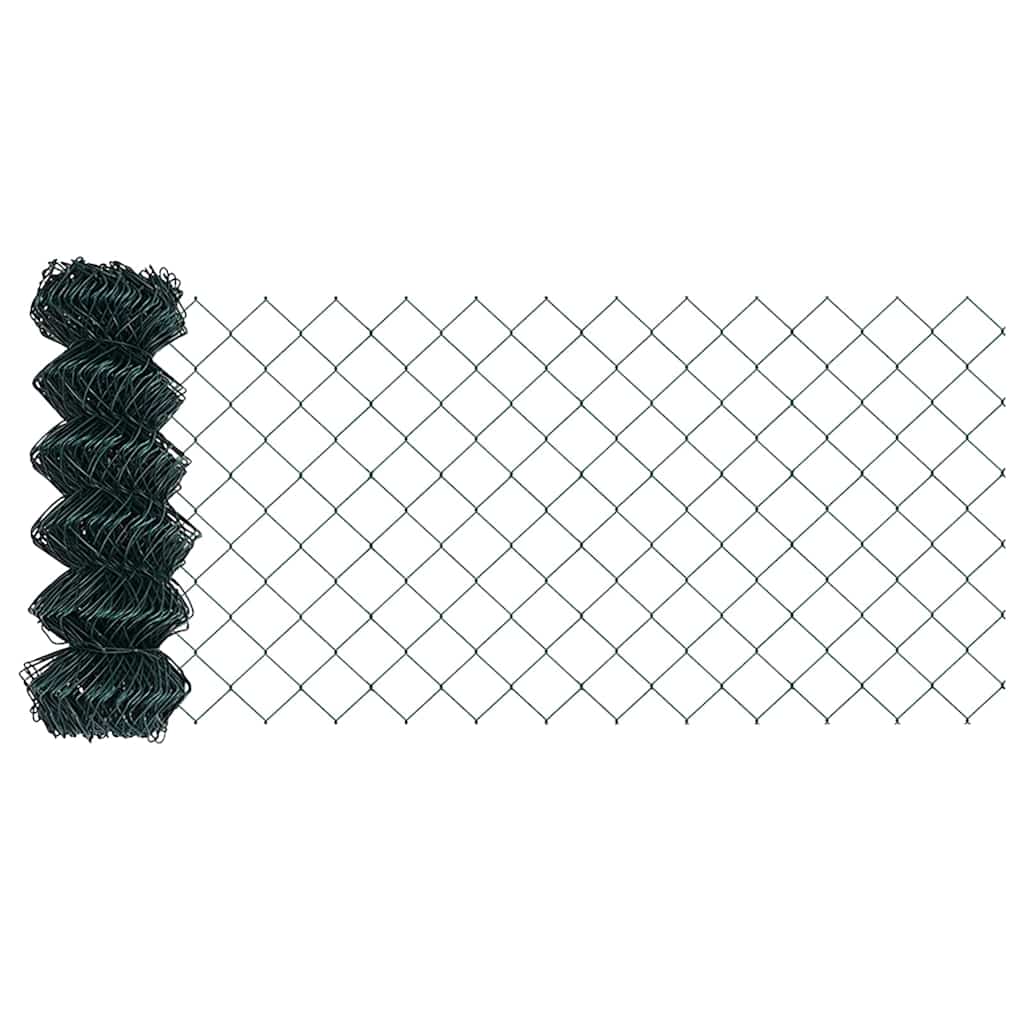 Stup za ogradu Zelena 25 x 0,6 m (mreža 60 x 60 mm) Čelik i PVC