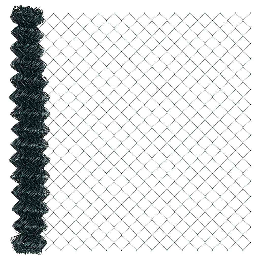 Stup za ogradu Zelena 25 x 1,6 m (60 x 60 mm mreža) Čelik i PVC