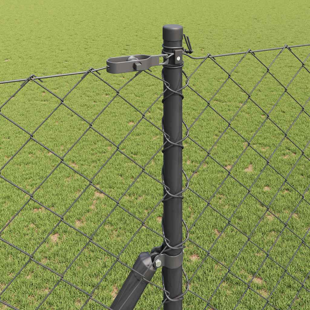 Stup za ogradu Siva 25 x 1,5 m (60 x 60 mm mreža) Čelik