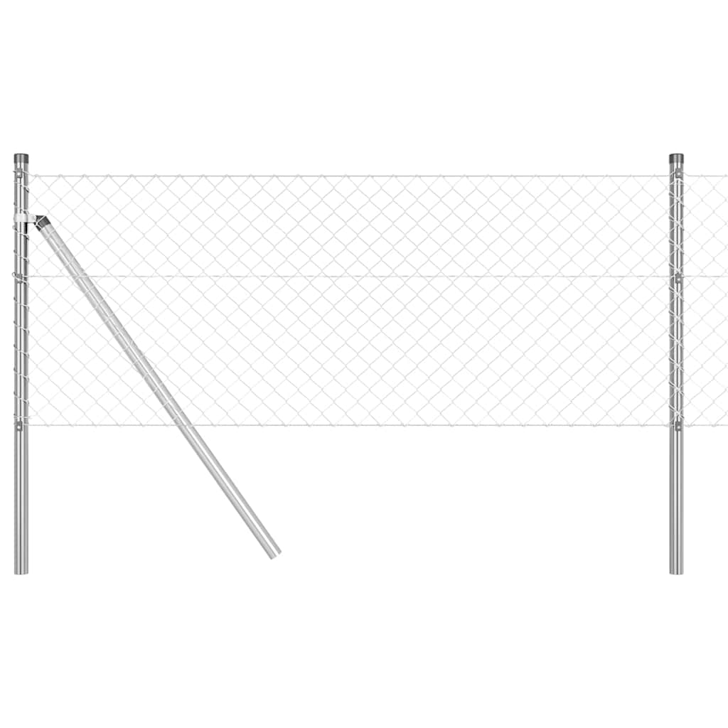 Stup za ogradu Srebrno 10 x 0,8 m (mreža 40 x 40 mm) Čelik