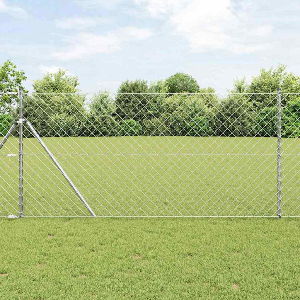 Stup za ogradu Srebrno 10 x 1,2 m (60 x 60 mm mrežica) Čelik