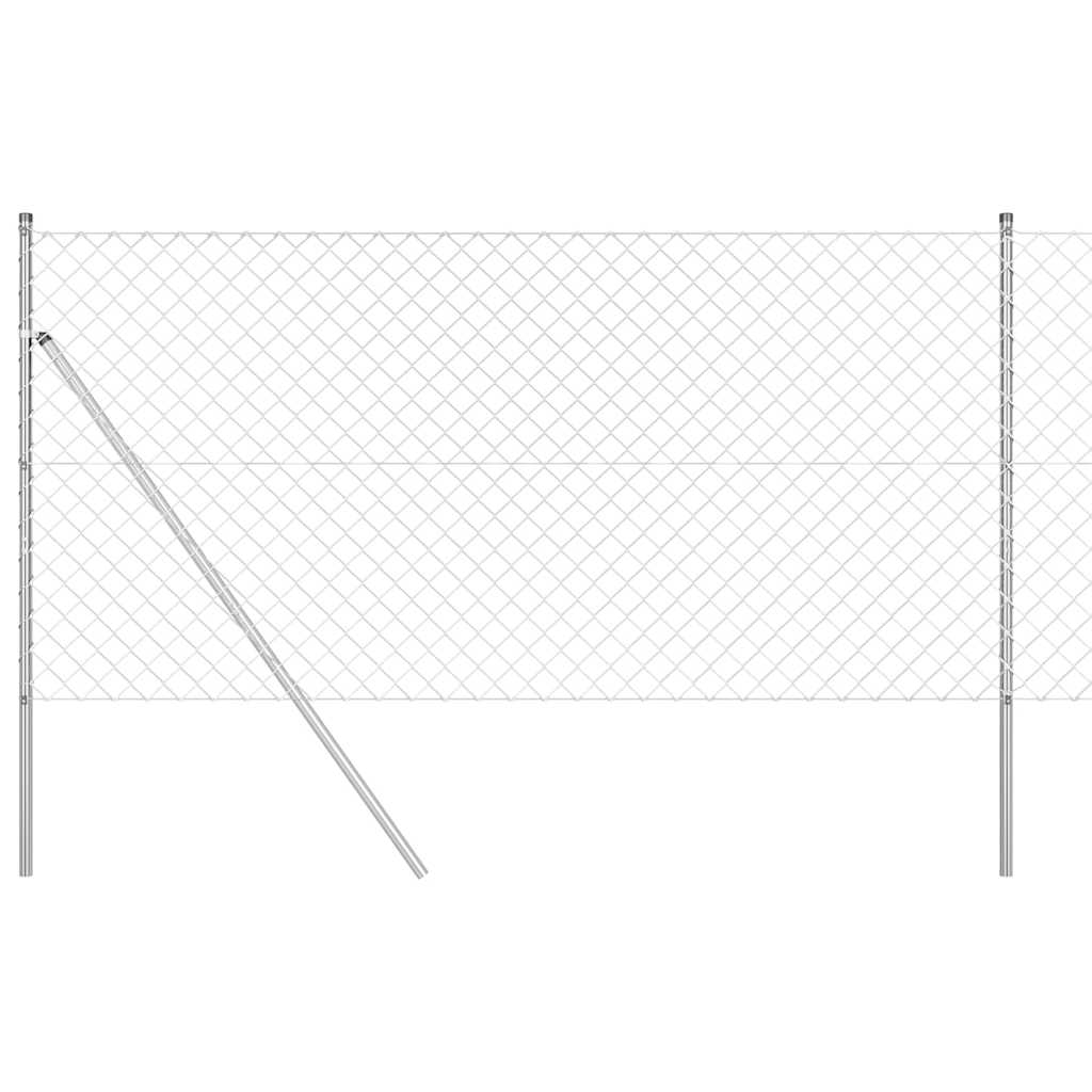 Stup za ogradu Srebrno 25 x 1,2 m (60 x 60 mm mreža) Čelik