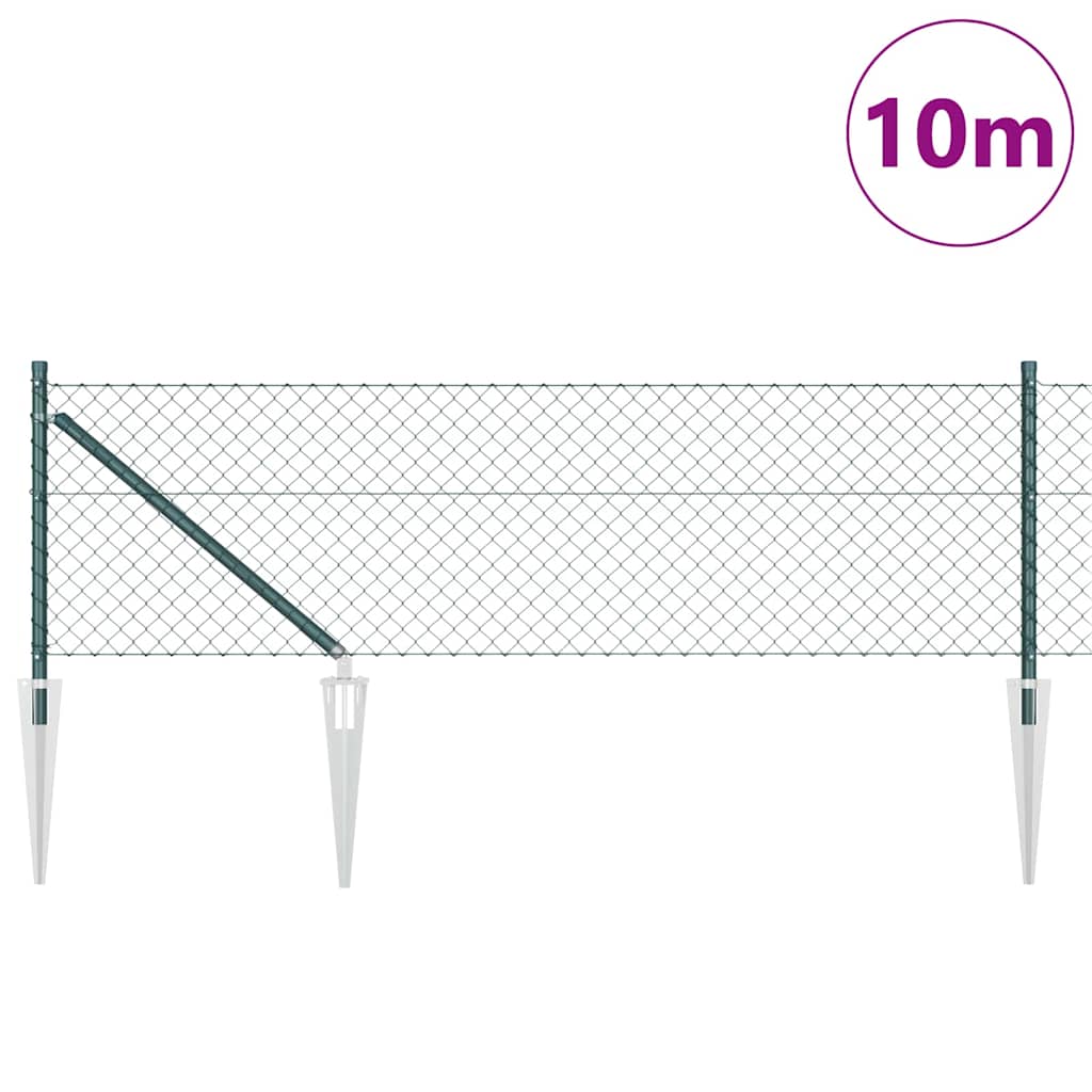 Zavareno žičano ograđivanje s bodljama 10 x 0,4 m Zelena Mreža