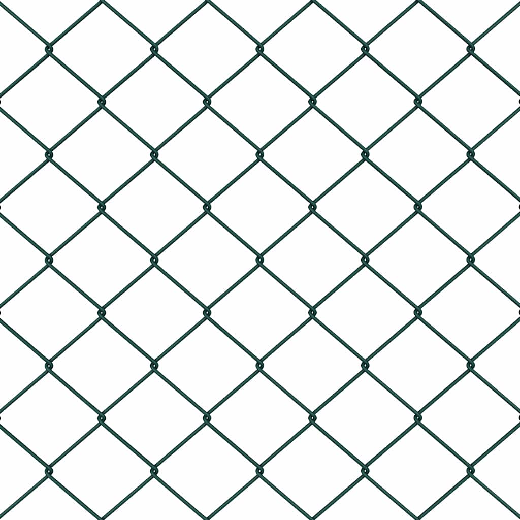 Stup za ogradu Zelena 25 x 0,4 m (40 x 40 mm mreža) Čelik i PVC