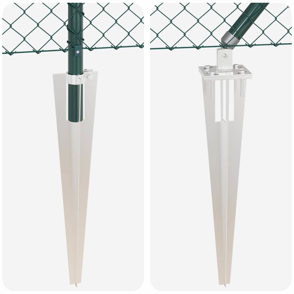 Stup za ogradu Zelena 25 x 1 m (mreža 40 x 40 mm) Čelik i PVC
