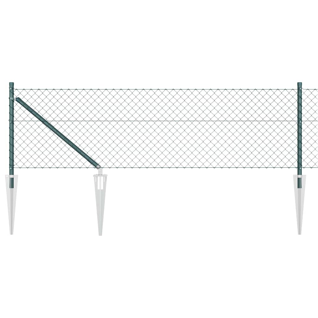 Stup za ogradu Zelena 25 x 0,4 m (mreža 60 x 60 mm) Čelik i PVC