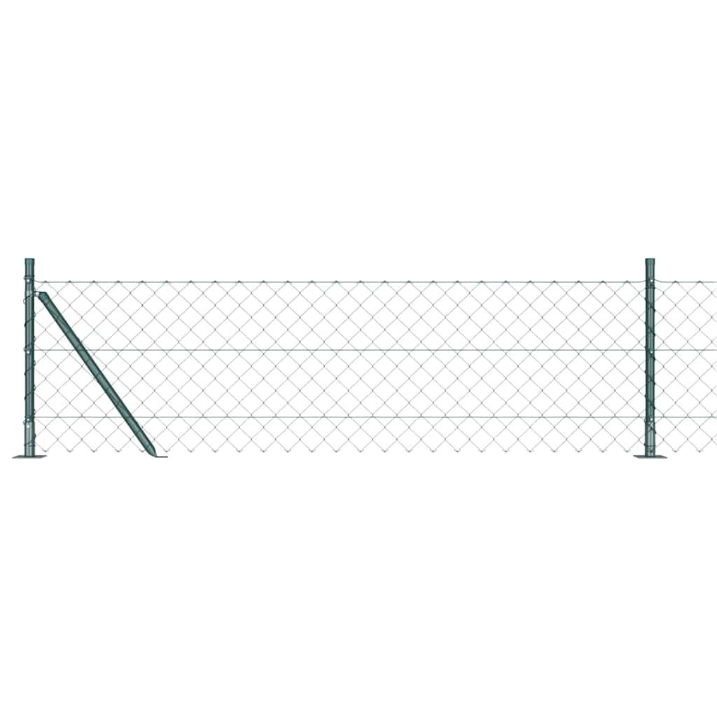 Stup za ogradu Zelena 10 x 0,4 m (mreža 60 x 60 mm) Čelik i PVC