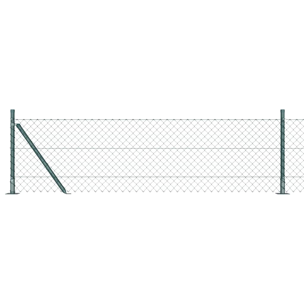 Stup za ogradu Zelena 25 x 0,4 m (40 x 40 mm mreža) Čelik i PVC